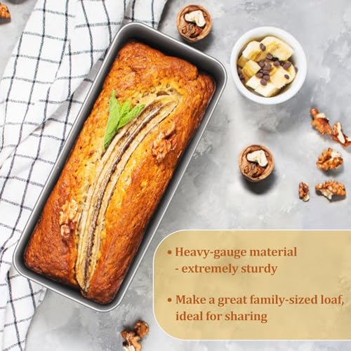 Onader 3lb Loaf Tin, Stainless Steel Large Bread Loaf Pan for Baking Banana Bread, Meat Loaf, Lasagna and Cake, Healthy & Sturdy, Oven & Dishwasher Safe, 31.5X 13.7X 7.5 cm - Image 6