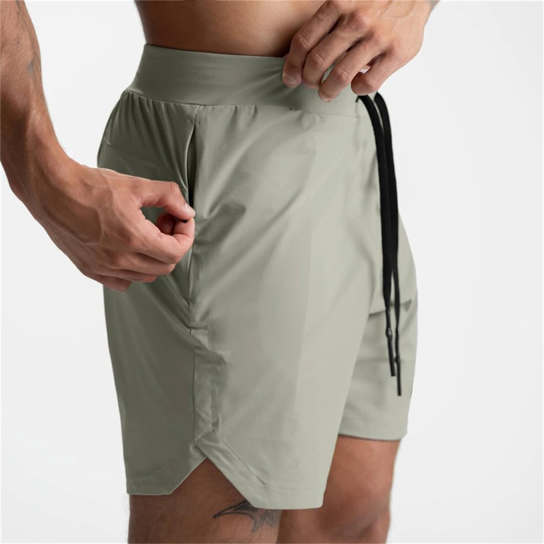 Letnie spodenki do biegania męskie sporty fitness wiele kieszeni spodenki do biegania