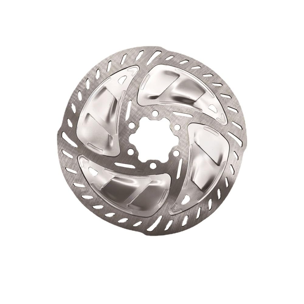Disco Freno Freno de disco de bicicleta de 140MM y 160MM, Rotor flotante de refrigeración for bicicleta de carretera, Rotor de enfriamiento rápido, freno RT900, 6 pernos Freno Disco(160MM Silver)