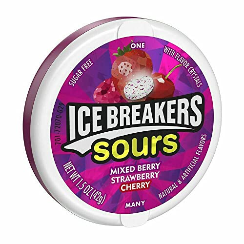 Image of Ice Breakers Sours Mixed Berry, Strawberry, 42 g