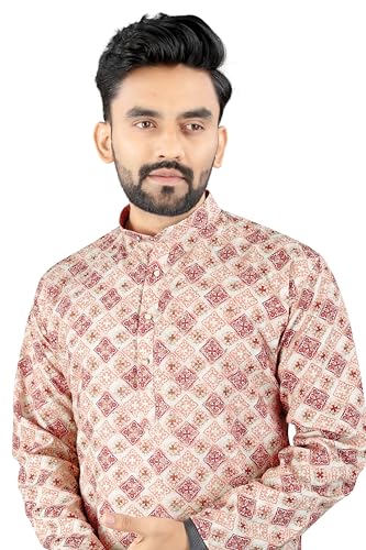 Image of Trustous Kurta Pyjamas set for Mens | Pyjamas with kurta PRINTED and classis look |KURTA Pyjamas SET