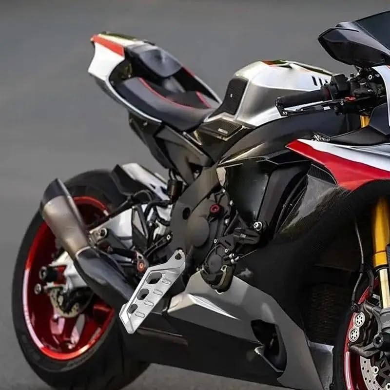 Pédales Arrière Moto avec Coussinet de Frein Antidérapant et Support Robuste - 3