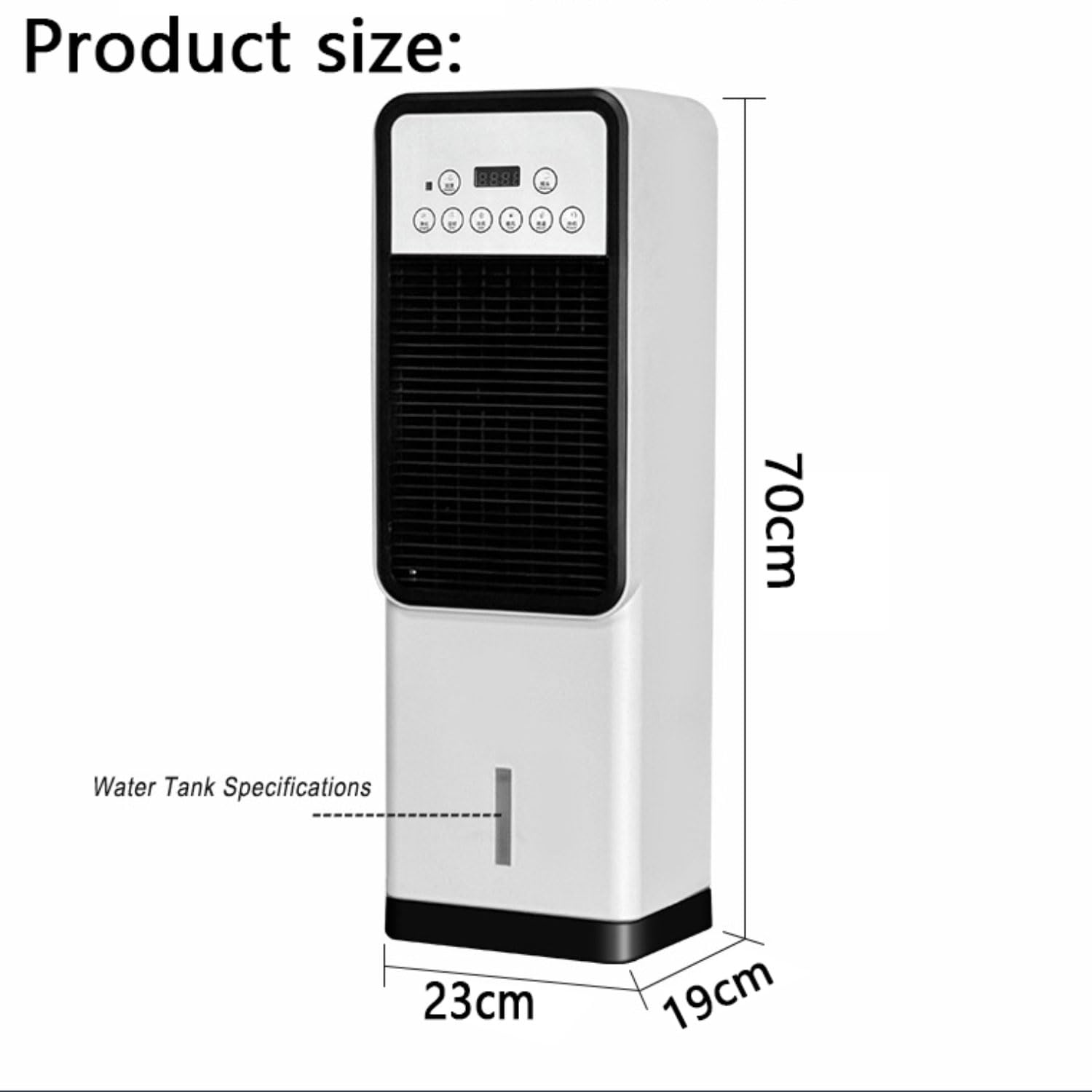 Aire Acondicionado Portatil Silencioso 3 en 1 Enfriador de Aire Evaporativo Sin Tubo Exterior 3L Tanque Agua 3 Velocidades Viento Temporizador 12H 120° Oscilación Ventilador de Enfriamiento