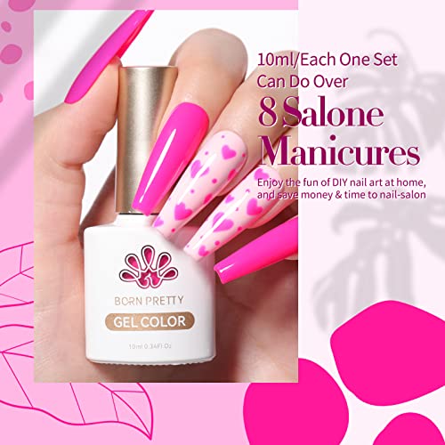 Born Pretty Neon Pink Gel Nail Polish #TOP29