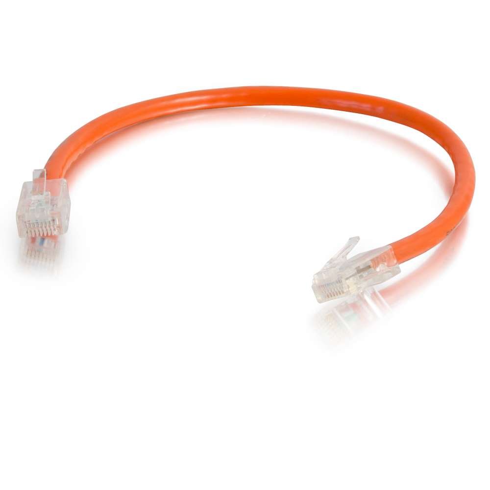 C2G 00571 Cat5e Cable - Non-Booted Unshielded Ethernet Network Patch Cable, Orange (7 Feet, 2.13 Meters)