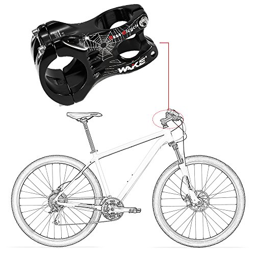 Bike Stem, Romacci Haste do guiador para MTB em liga de alumínio Haste para bicicleta de montanha Ha