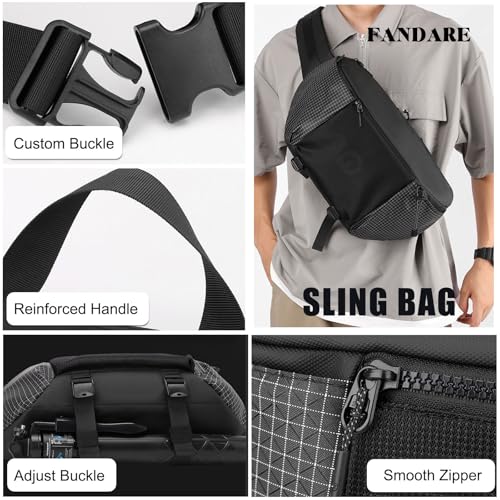 Sac à main porté travers imperméable pour protéger vos objets de valeur - 4