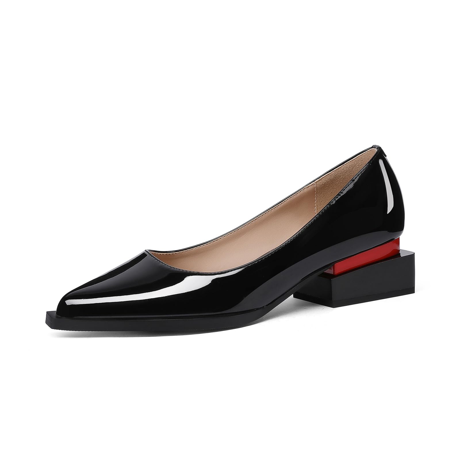 LingxiaUne Chunky Heel Pumps