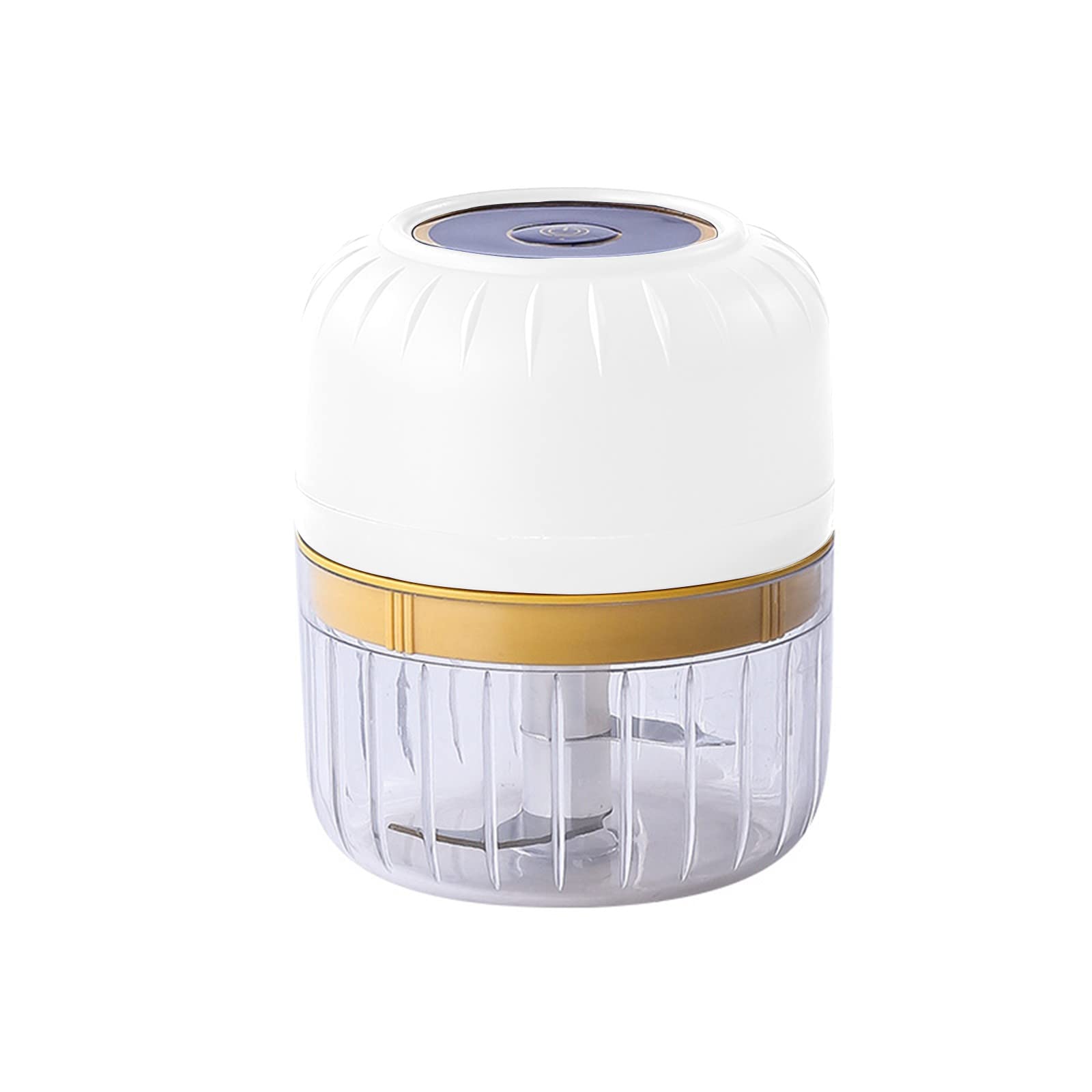 Procesador de alimentos para bebés de 100 ml, pequeño procesador de alimentos eléctrico para bebés, mini picadora de alimentos, licuadora doméstica para cortar ajo, verduras, picar, hacer puré, molinillo portátil inalámbrico, molinillos de alimentos para bebés, color blanco