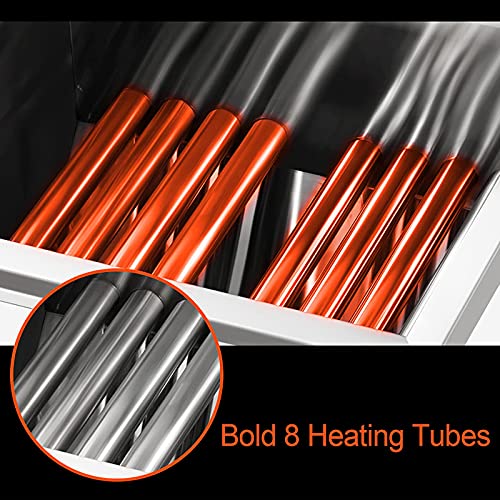 Generic Professionelle Gas-Aufsatz-Fritteuse, kommerzielle Edelstahl-Fritteuse mit Korb & Ölablassventil für Pommes-Restaurants Supermärkte – Bild 7