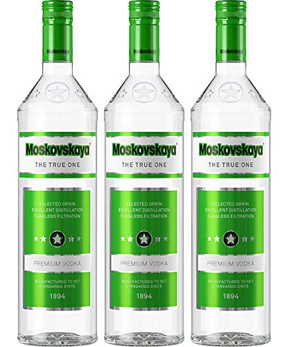 Moskovskaya Vodka 3 x 1,0L I Premium Vodka I 40% vol.