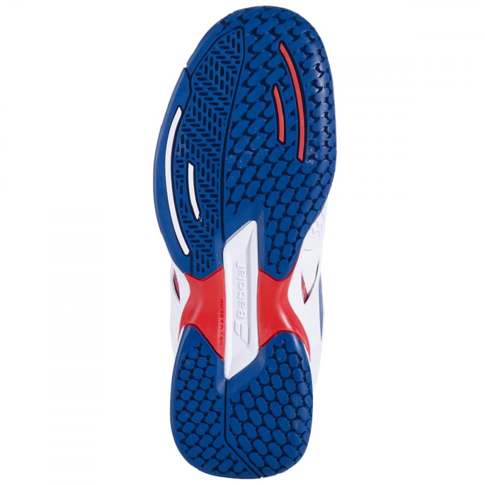Babolat Garçon Propulse AC Jr, White Estate Blue, 35 EU