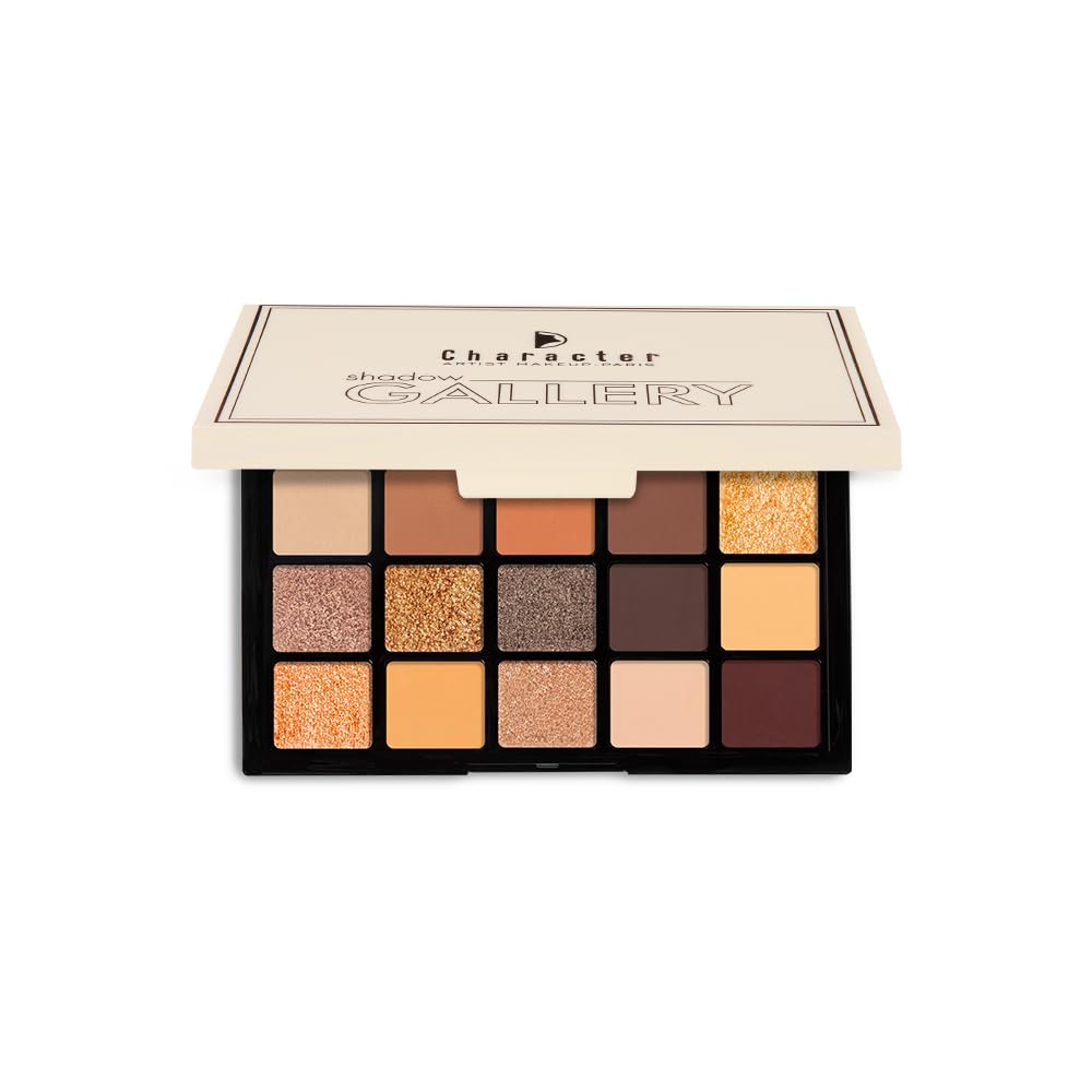 Character Shadow Gallery 20 Color Eyeshadow Palette (Neutral And Warm Tones', Shadow Gallery 20 Color Eyeshadow)-image-13