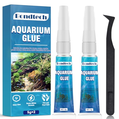 Aquarium Glue Clear, Reef Glue, Instant Adhesive...