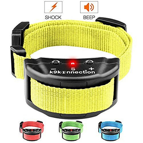 Dog No Bark Shock Collar Training System with Harmless Warning Beep & 7 Levels of Adjustable Sensitivity Control for Small, Medium & Large Dogs - Manual Included