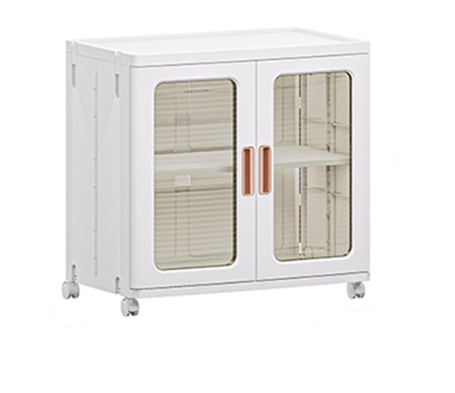 Double Layer Foldable Storage Box, Extra Large Dual Opening Storage Organizer, Stackable Bins with Lids & Wheels, Clothes Snacks Toys & Books, Collapsible Container for Home Office Outdoor Car (1Pc)