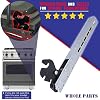 Upgraded Whole Parts Range Oven Door Hinge Part # PC020188 (PC020015) - Replacement & Compatible With Some Viking Range Oven - Replaces AP5315891 ?- Non-OEM Viking Appliance Parts & Accessories