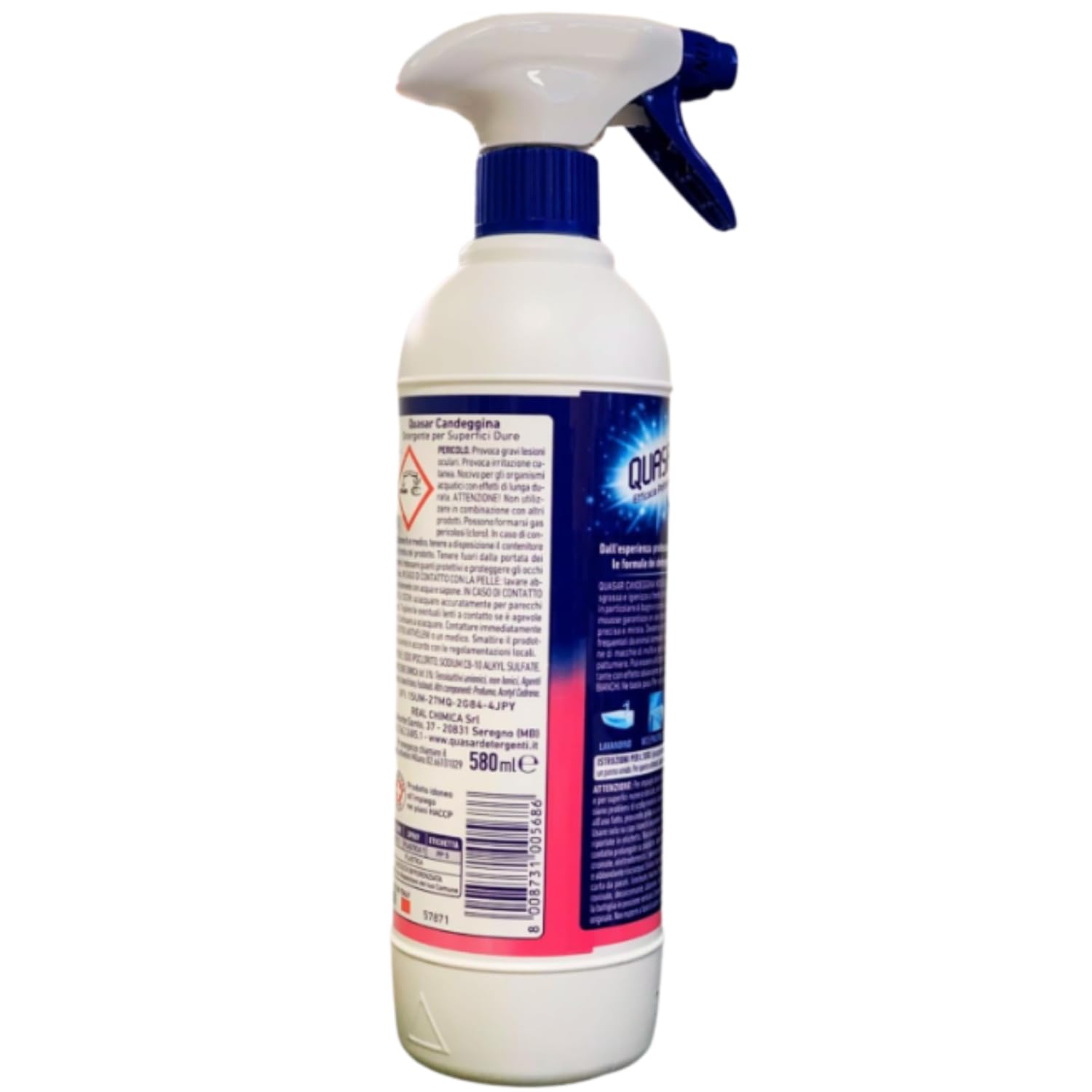 Spray Candeggina Mousse, 580ml, Detergente per Pulizia Casa (12)