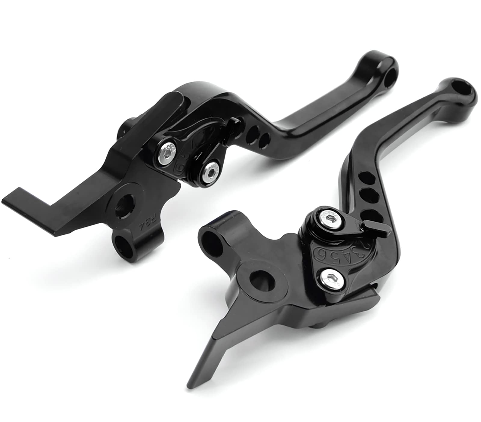 Accessori moto Leve freno frizione in alluminio per DUCATI MONSTER 696 695 620 400 796 S2R 800 (Nero)