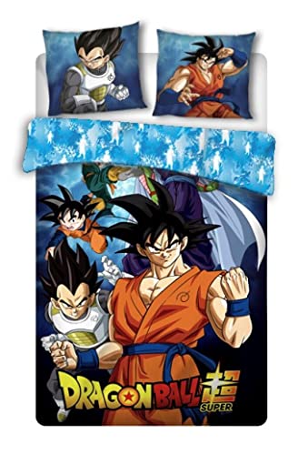 Funda Nordica Algodón 140X200Cm para Cama De 90Cm De Dragon Ball