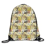 ✔DURABILITÄT & KOMFORT: Der Rucksack mit Kordelzug ist langlebig und widersteht dem täglichen Verschleiß. Mit dem Kordelzug können Sie die Dinge schnell verstauen und problemlos ein- und auspacken. Die Kordelzüge bestehen aus Polyester-Baumwoll-Fülldraht, der langlebig ist und nicht leicht abzufallen ist, um die Schulter zu entlasten