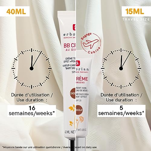 Erborian - BB Cream With Ginseng - Complexion Cream - "Baby Skin" Effect - Korean Cosmetic Treatment 5 -In -1 For SPF 20 - Doré 40 ml - Image 4