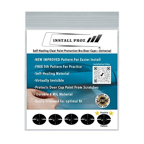 Install Proz Paint Protection Film-Universal 5 Piece Door Cup Protection Kit