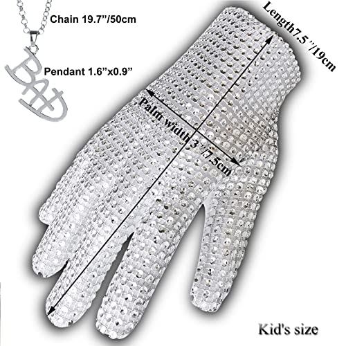 Rhinestone Kid Glove Rock Gift Ultimate Collection Costume Dance Glove3