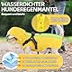 SlowTon Dog Raincoat - Hunderegenmantel mit Brustgeschirr, abnehmbare Kapuze, wasserdichte Regenjacke mit Reißverschluss, ärmelloser doppellagiger Hunderegenponcho mit reflektierenden