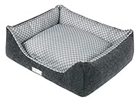 Wouapy - Sofa Prestige Romance – Ruheplatz aus Filz und Aufdruck – Design, praktisch & komfortabel – Größe L – Anthrazit/Grau/Weiß