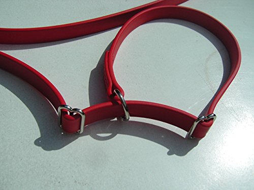 MJH Moxon, Retriever Leine 16mm breit, 3m lang mit Handschlaufe (rot)