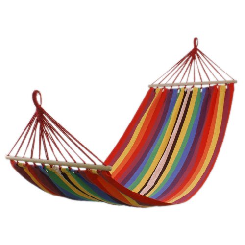 75" x 31" Quilted Fabric Double Spreader Bar Outdoor Camping Travel Hammock