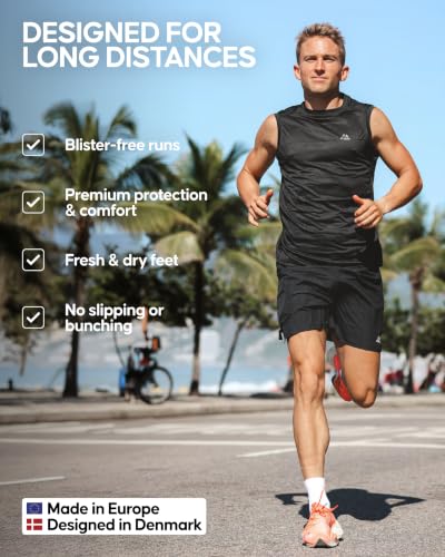 Image of DANISH ENDURANCE Ultra-Comfort Quarter Running Socks, Performance Socks, Men & Women - 3 or 5 Pack