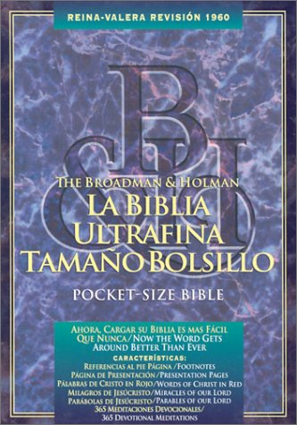 RVR 1960 Pocket-Size Bible (Burgundy Bonded Leather - Indexed) (Spanish Edition)