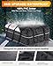 Sailnovo Rooftop Cargo Carrier - 21 Cubic PVC Waterproof Roof Rack Cargo Carrier for Top of Vehicle with/Without Rack, Soft-Shell Car Top Carrier Includes Anti-Slip Mat, Luggage Lock, 6 Door Hooks