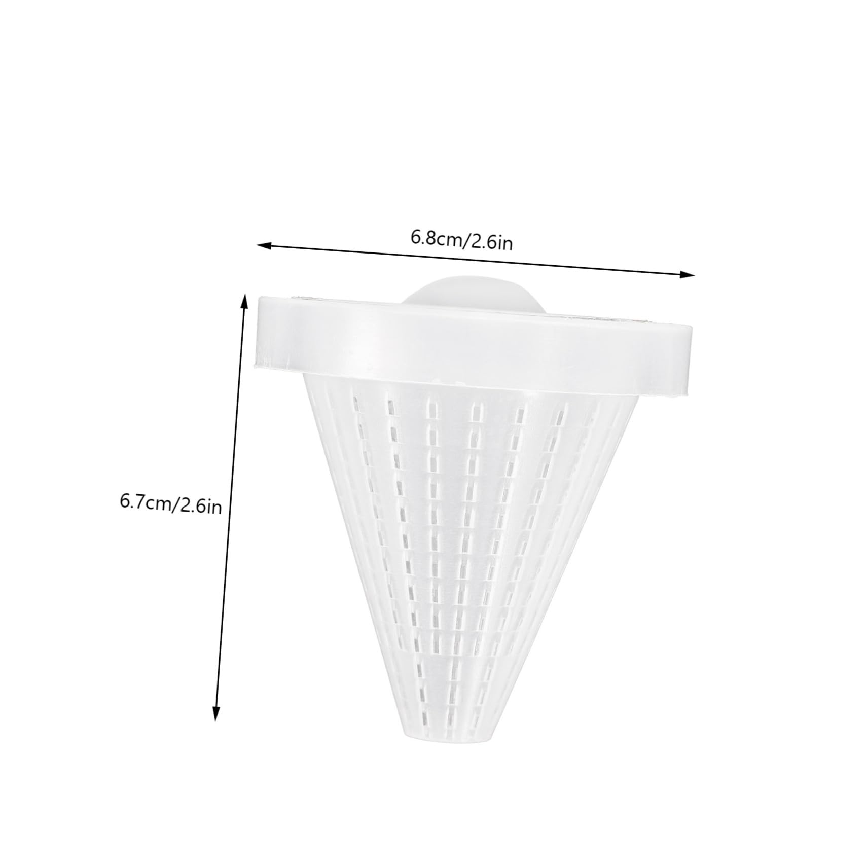 COLLBATH Live Food Funnel Feeder 10pcs Red Cone Suction Cup for Aquarium Maintenance Random Color