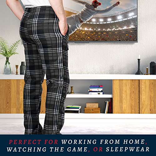 Premium Wear Men's Lounge Pants Fleece Pajamas with Pockets4