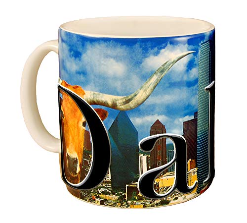Americaware Dallas 18 oz Color Relief Coffee Mug