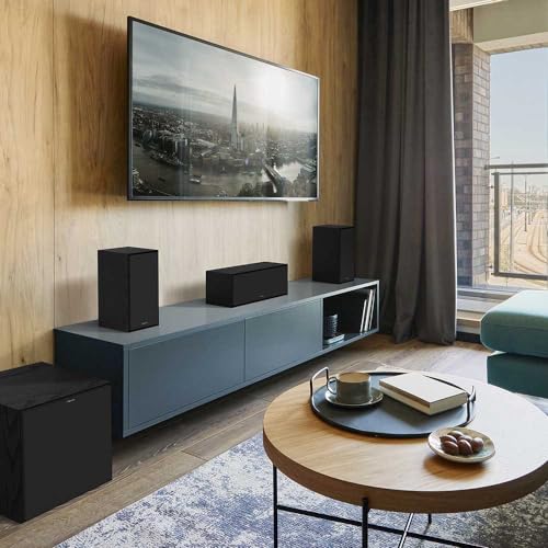 Klipsch Reference Next-Generation R-50M Horn-Loaded Bookshelf Speakers with 5.25” Spun-Copper Woofers for Best-in-Class Home Theater Sound in Black - image 7