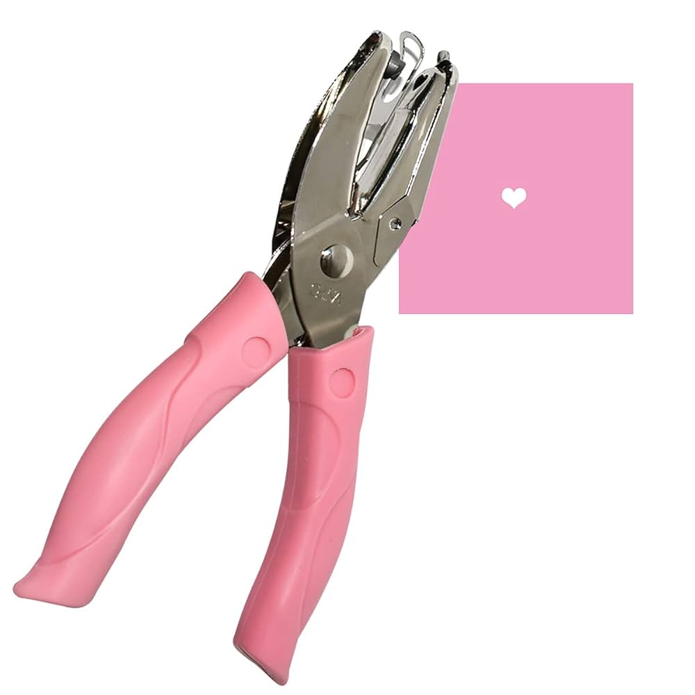 Yirtree Small Mini Tiny Shaped Circle Metal Single Handheld Hole Paper Punch Punchers With Soft-Handled For Tags Clothing Ticket 1.5/3/5/5.5/6mm