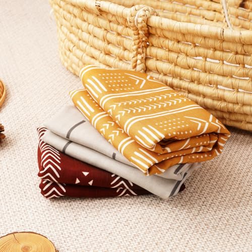 Image of Muslin Swaddle Blankets for Baby Boys and Girls,3 Pack Breathable Soft Receiving Blanket,Large 43.3X 43.3 inches,Newborn Essentials Must Haves(Geometry)