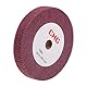 sourcing map Vlies Polierscheibe Schleifgewebe Nylondraht Ziehschleifscheibe 150mm x 25mm 320er Körnung für Edelstahl Kupfer Rot