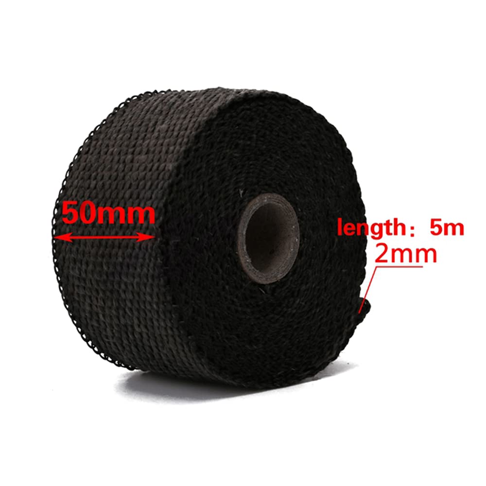 Bande Thermique Echappement Accessoires de Moto d'échappement Thermique Ruban Isolant Thermique