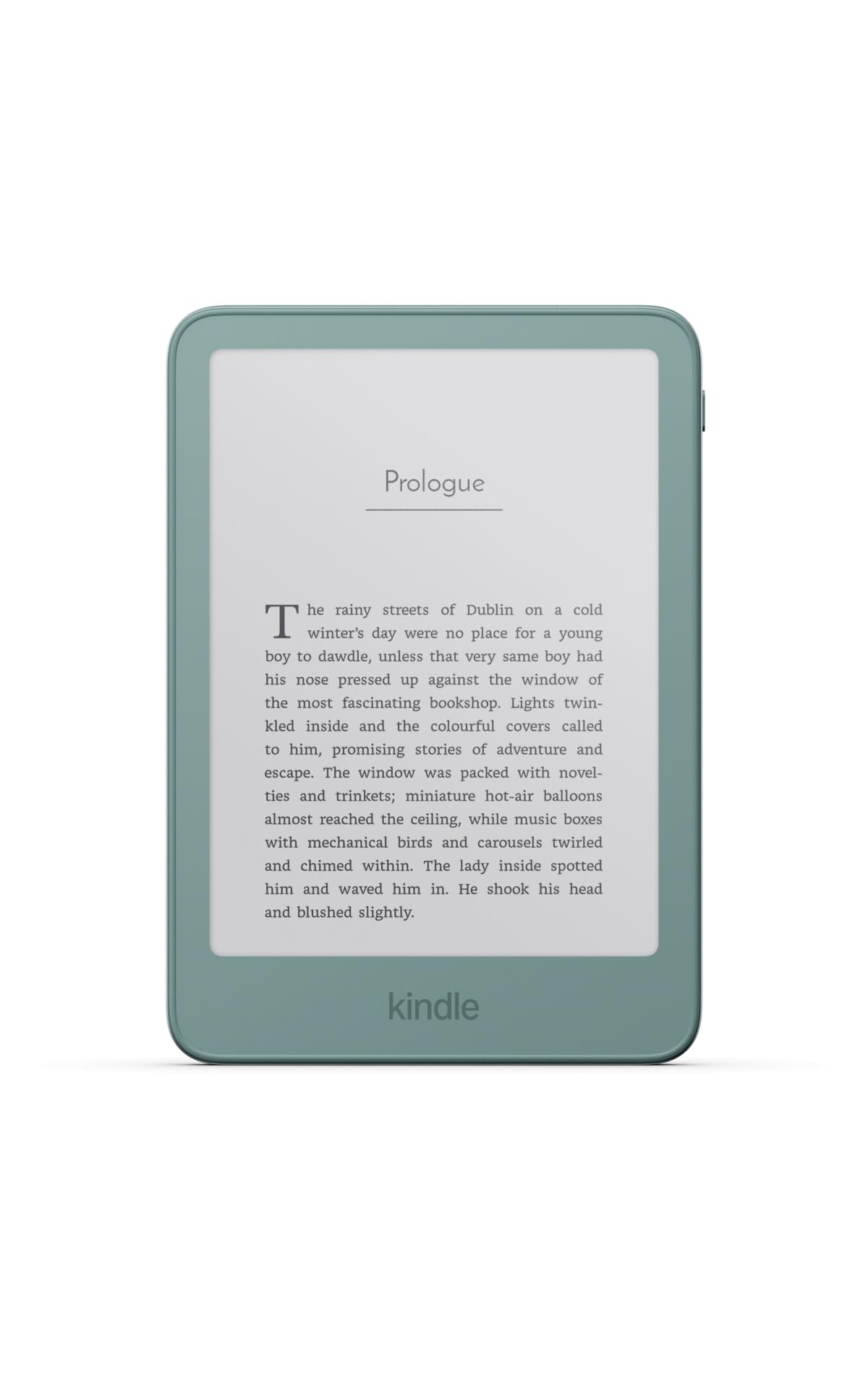 Amazon Kindle 32GB (all-new), Thinner, new aluminum design, 6" display, Without Lockscreen Ads, Seaglass Green Aluminum