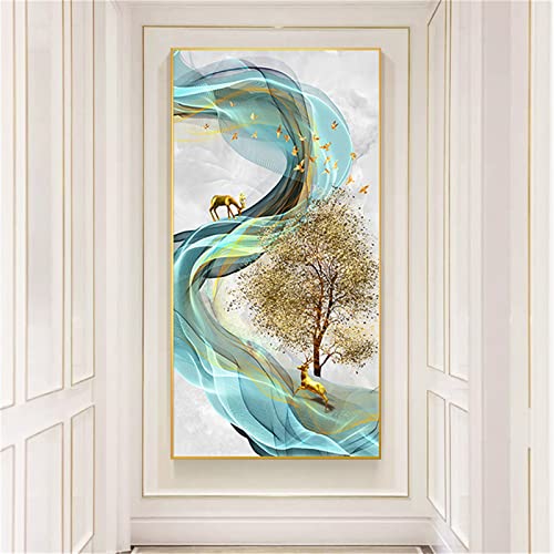 Arts craft peinture diamant elk tree 80x220cm idée cadeau créatif géant