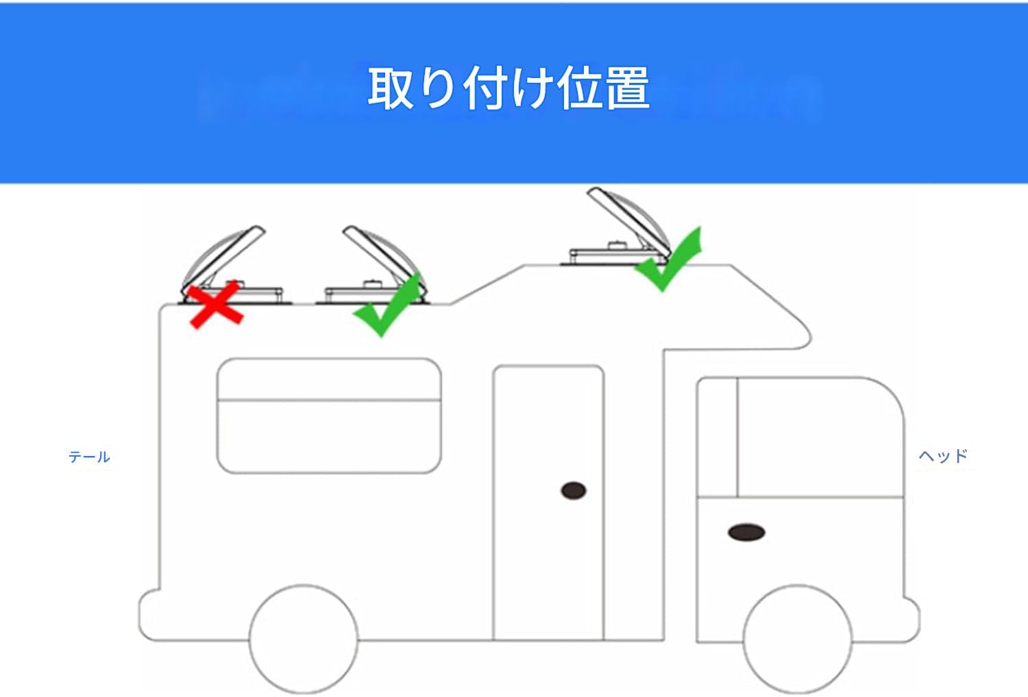 Amazon.co.jp: 【Amecke】RVルーフベントファン 吸気および排気機能