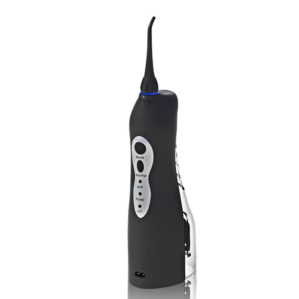 Dental Care Cordless Rechargeable Oral Irrigator (Black)