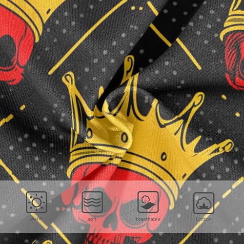 Cotton Toddler Underwear Floral Cartoon Red Skulls Golden Black Girl Panties Cute Cartoon Briefs Underpants 2t3