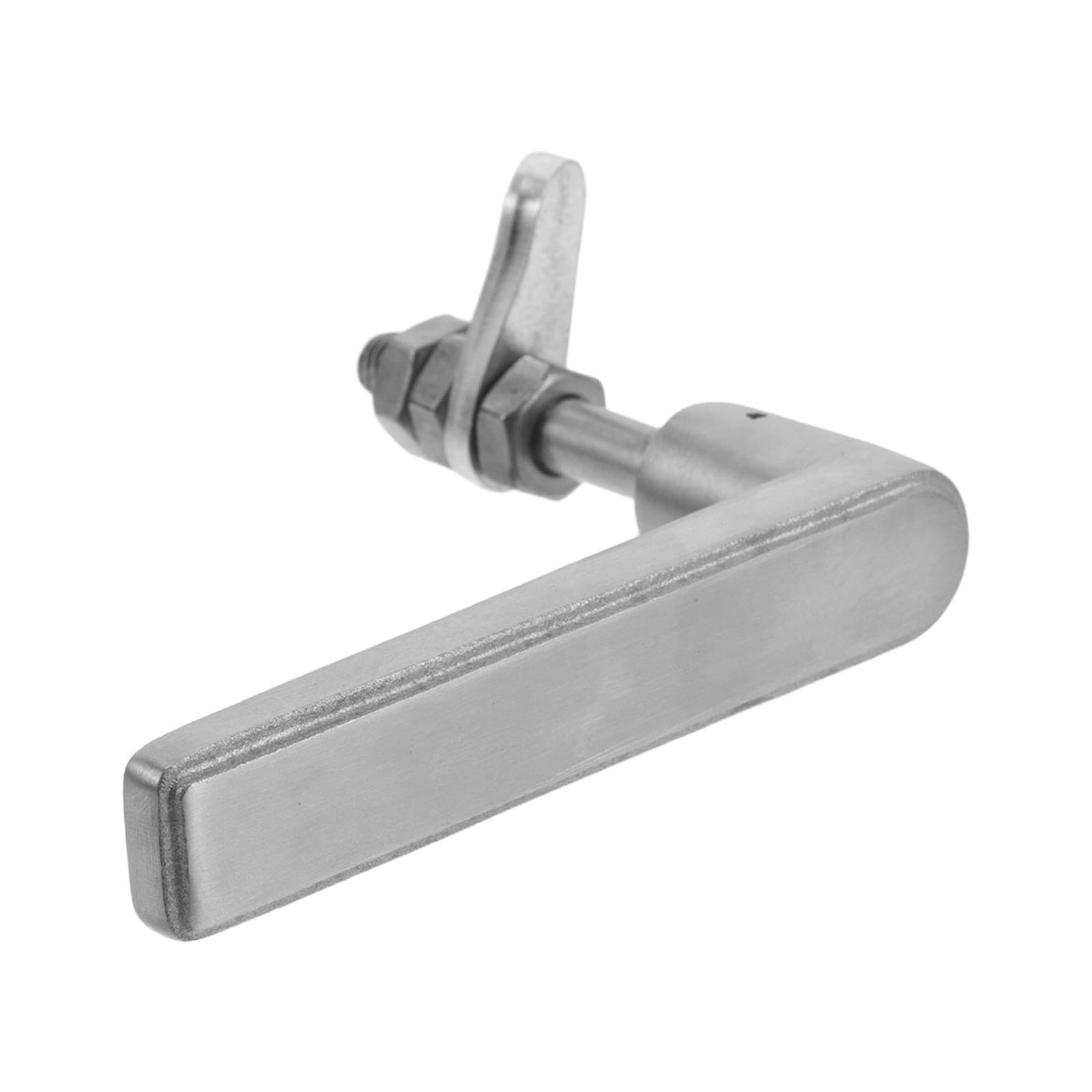 Poignée de porte de cheminée ergonomique en inox robuste pour ouverture facile de poêle