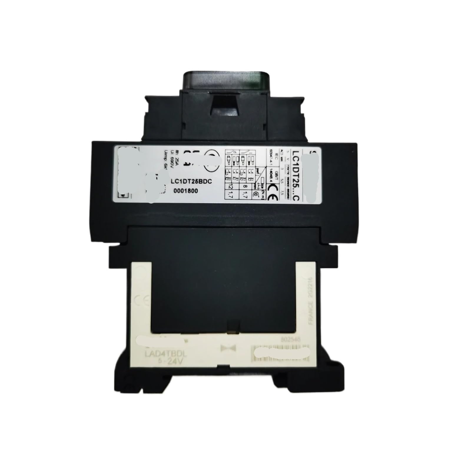 CAAUYXZW LC1D AC contactor LC1DT25BDC DC Coil LC1-DT25BDC